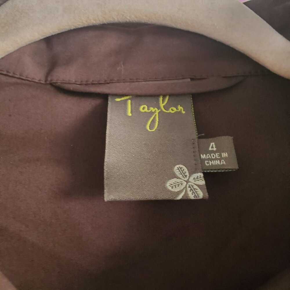 Taylor Women's Shift Dress 4 Chocolate Brown Vintage Y2K Grunge - Picture 6 of 10